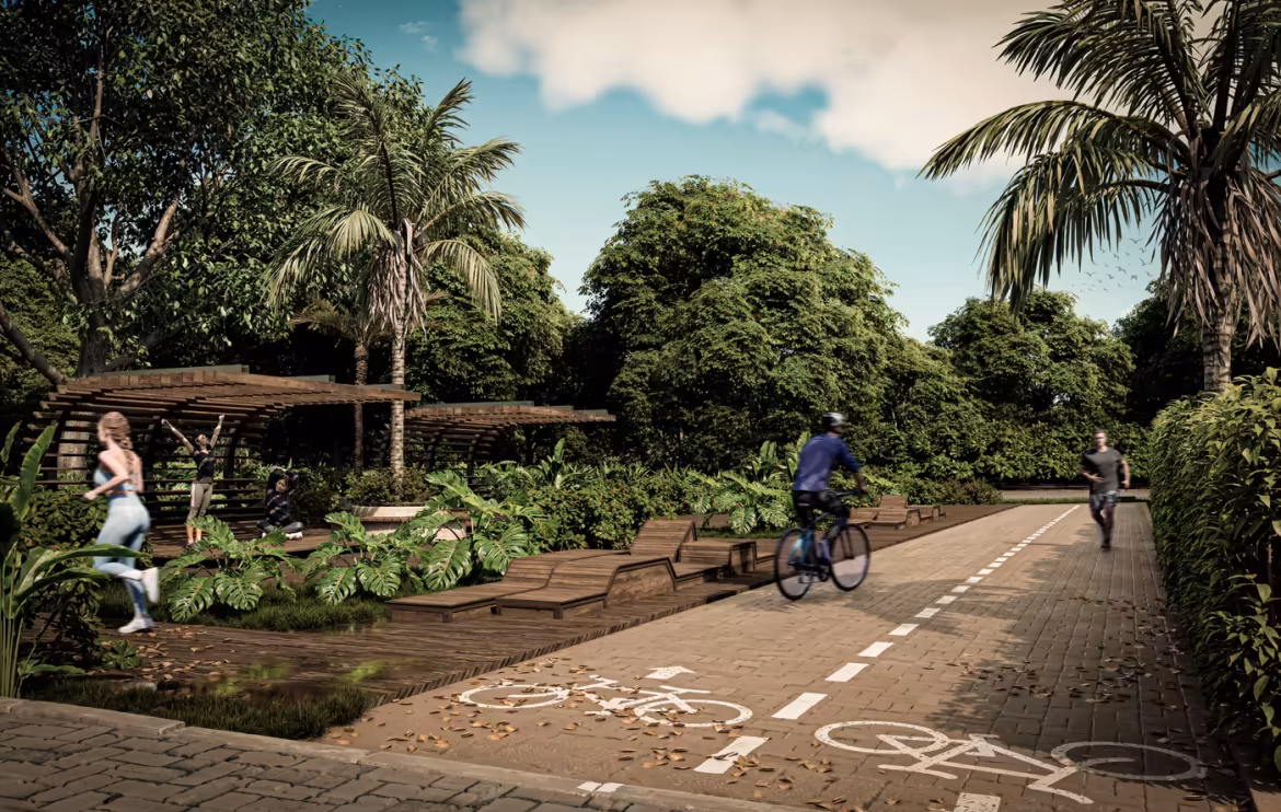 Parque lineal del proyecto LOOM