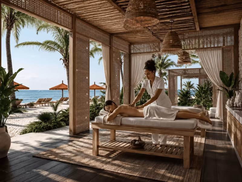 Spa, sauna, jacuzzi y sala de masajes